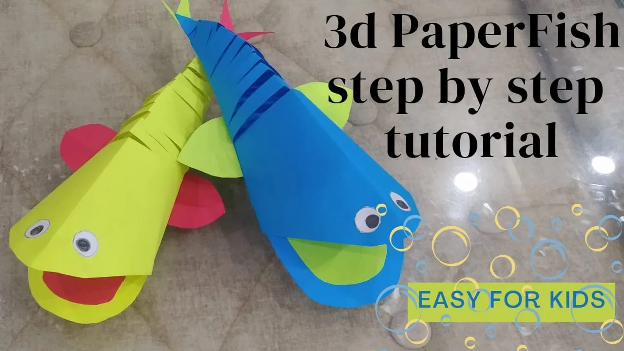 how to make easy paper fish