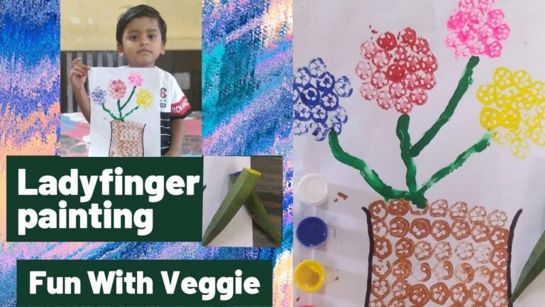 lady finger painting