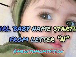 Girl baby name starting from letter N