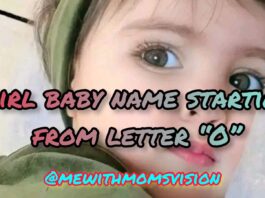 Girl baby name starting from letter O