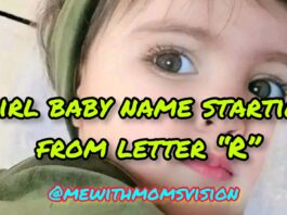 Girl baby name starting from letter R