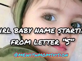 Girl baby name starting from letter S